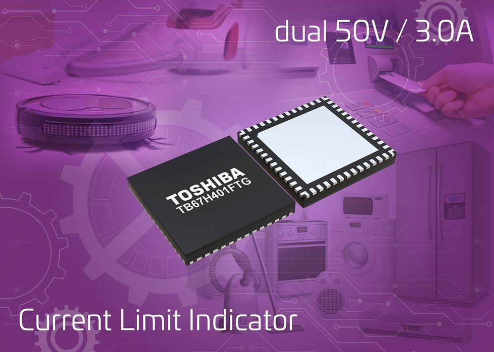 Toshiba introduce un IC per motori DC con spazzole con rilevazione del limite  di corrente